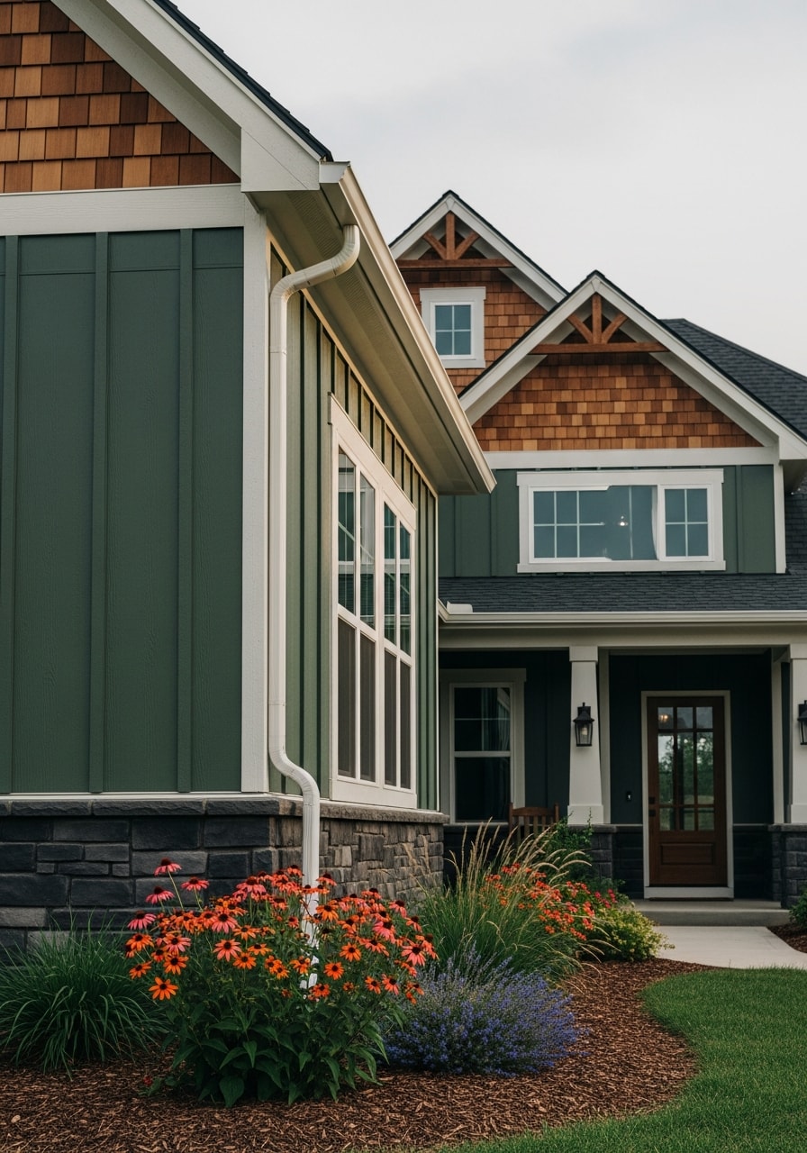 Detailed view of quality workmanship on a Bentonville home, showcasing precision and professional finishing.